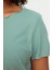 Büyük Beden Kadın Polyester Karışımlı Bisiklet Yaka Kısa Kol Örme Pijama Takımı 4