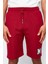 Erkek Pamuk Bisiklet Yaka Kısa Kol Ekru Nakışlı Reglan Kol Örme Şortlu Pijama Takımı 5
