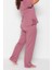 Büyük Beden Kadın Pamuk Polyester Bisiklet Yaka Kısa Kol Baskılı Kısa Kollu Örme Pijama Takımı 3