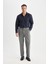 Modern Fit Polo Yaka Dokulu Uzun Kollu Gömlek E0475AX24AU 2