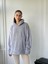 Polar ve Velur Karışımlı Kalın Kışlık Oversize Kapüşonlu Sweatshirt Unisex Gri 2