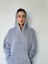 Polar ve Velur Karışımlı Kalın Kışlık Oversize Kapüşonlu Sweatshirt Unisex Gri 5