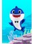 Baby Shark Folyo Balon Mavi Renk Sevimli Köpek Balığı Balon 1