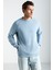 Naron Erkek Pamuk-Polyester Mavi Sweatshirt 1