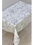 Elyaf Astarlı Silinebilir Pvc Muşamba Masa Örtüsü Gri Mermer - 1068-1GR 2