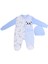 Erkek Bebek Tulum Şapkalı Panda Baskılı Çıtçıtlı D6 2