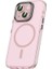 Apple iPhone 15 Uyumlu Kılıf Airbagli Magsafe Wireless Şarj Özellikli Lens Koruyuculu Klaptika Kapak 1
