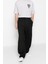 Erkek Yeni Moda Boru Paça Regular Boy Dokuma Wide Leg Bol Kumaş Pantolon 3