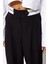Kadın Yeni Moda Geniş Paça Uzun Boy Dokuma Wide Leg Geniş Paça Bel Detaylı Pantolon 5
