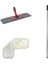 Tablet Palet Nemli Yedek Mop Takımı - 80 Cm. Nemli Mop + Katlanır Aparat + Metal Vidalı Sap 1