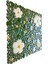 Mutfak Tezgah Arası, Banyo, Havuz, Sauna, Spa, Zemin, Duvar ve Yaşam Alanlarının Tüm Yüzeyleri Için Yeşil, Sarı, Beyaz Çiçek Desenli 31.5X31,5 cm Fileli Cam Mozaik.( 5 File = 0,5 M2 Fiyatıdır ) 4