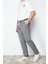 Erkek Yeni Moda Dar Paça Regular Boy Dokuma Regular Fit Lastik Belli Kumaş Pantolon 4