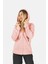 Kadın Kapüşonlu Sweatshirt Pembe 4