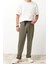 Erkek Yeni Moda Boru Paça Regular Boy Dokuma Pileli Klasik Baggy Fit Kumaş Pantolon 4