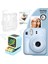 Mini 12 Mavi Fotoğraf Makinesi-10'lu Film-Şeffaf Kılıf ve Divoom Ditoo Pro Mavi Uyarlanabilir Piksel Ekranlı Bluetooth Hoparlör 1