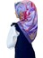 Kristal Eşarp, Yaprak Desenli Kristal Rayon Eşarp 01064 1