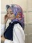 Kristal Eşarp, Yaprak Desenli Kristal Rayon Eşarp 01064 2