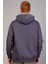Erkek Regular Fit Kanguru Cepli Kapüşonlu Antrasit Sweatshirt 4