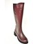 N654226103 Bordo Hakiki Deri Günlük Kadın Çizme 3