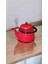 Emaye Vintage Demlik Üstten Saplı Kırmızı 2,5 Litre Çaydanlık 2