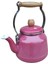 Emaye Vintage Demlik Üstten Saplı Pembe 2,5 Litre Çaydanlık 1