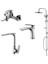 Slim Lavabo Banyo Evye Bataryası Duş Ünitesi Set 121521-121511-121531-121530 1