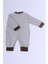 Erkek Bebek Kadife Tulum Ayıcık Baskılı Çıtçıtlı D10 2