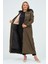 Asuman Kadın Tam Boy Büyük Beden Bonded Mont 4