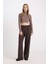 Coool Balıkçı Yaka Crop Top Basic Düz Fitilli Kaşkorse Uzun Kollu Tişört E1673AX24WN 2