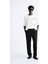 Bisiklet Yaka Bay Light Son Light Baskılı Beyaz Oversize Erkek T-Shirt 4