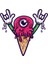 Dondurma Sticer 10X10 Cmrenkli Sticker 1
