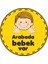 Arabada Bebek Var Sticker 4 10X10 Cmrenkli Sticker 1