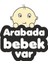 Arabada Bebek Var Sticker 3 10X10 Cmrenkli Sticker 1