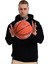 Lerida Hoodie Unisex Siyah Günlük Stil Sweatshirt 24KU001-SYH 4