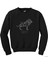 Aslan Burç Retro Siyah Sweatshirt 1