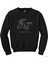 Oğlak Burç Retro Siyah Sweatshirt 1