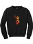 Red Basketball Silhouette Siyah Sweatshirt 1