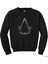 Assassins Creed Logo Dark Siyah Sweatshirt 1