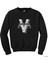 Bts V Retro Logo Siyah Sweatshirt 1
