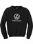 Volkswagen New Logo Text Siyah Sweatshirt 1