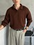 Erkek Polo Yaka Örme Oversize Kazak 2