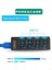 Işıklı Düğmeli 4 Port USB 3.0 Port Çoğaltıcı Hub Switch - FC800 3