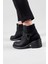 ANETA Fermuarlı Kısa Kadın Bot SİYAH 2