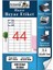 A4 Hazır Etiket 48.5X25.4 mm 10 Sayfa 1 Paket 44 Lü Kendinden Yapışkanlı Fotokopi Lazer Inkjet Kağıdı Yazıcılar Için Uyumlu 1
