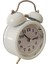 Masa Saati Çıngıraklı Zilli Metal Çalar Saat Beyaz 2