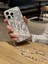 iPhone 15 Pro Max Uyumlu Kurdeleli Çiçekli Desenli Boncuklu Bilek Askılı Charmlı Kılıf 3