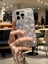 iPhone 15 Pro Max Uyumlu Kurdeleli Çiçekli Desenli Boncuklu Bilek Askılı Charmlı Kılıf 4