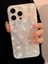iPhone 15 Pro Max Uyumlu Kurdeleli Çiçekli Desenli Boncuklu Bilek Askılı Charmlı Kılıf 5