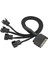 15 Pin Sata To 4 x 3pin-4pin Pmw 12V Pc Kasa Fanı Güç Adaptör Kablosu 1