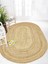 Boho 974 Oval Doğal Jüt Rengi Örgü Yuvarlak Natural Çift Taraflı Halı 5